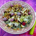 Petit-déjeuner végan au soja soyeux