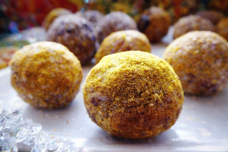 recette maison Energy balls aux noix et au curcuma