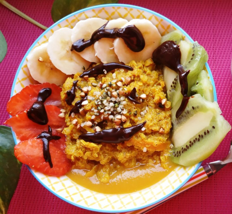 Recette maison porridge au quinoa à la carotte