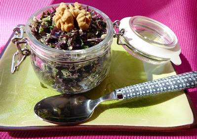 Tartinade d’algues et fanes de radis, préparation végétale riche en fibres et minéraux