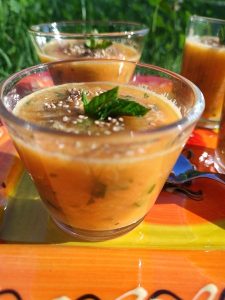 Recette facile de gaspacho de melon en verrine
