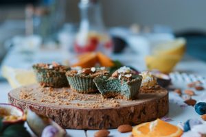 Muffins au thé matcha