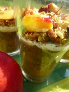 Gourmande et sans - chia pudding de prune à la nectarine