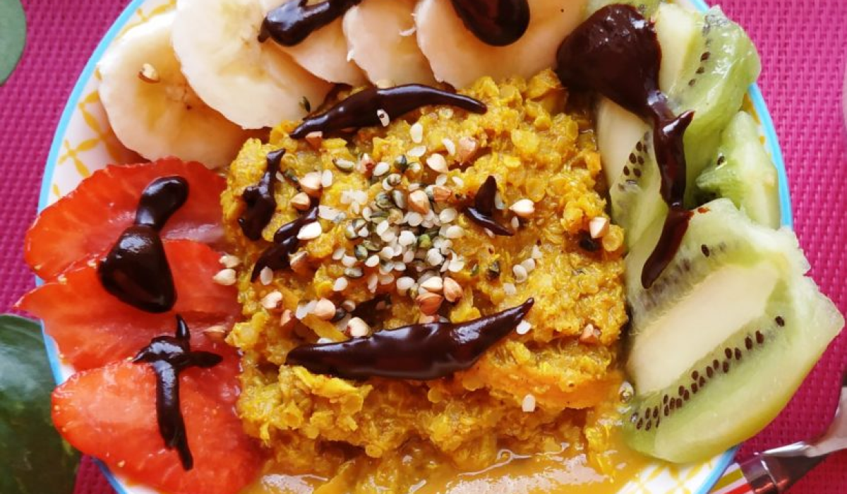 Recette maison porridge au quinoa à la carotte